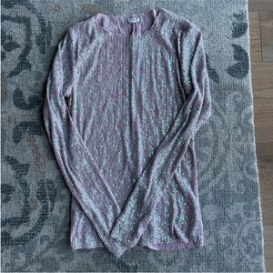 Free People Gold Rush Long Sleeve Top